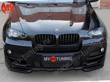 30 999 р. Передний бампер Hamann Style  BMW X6  E71 (2008-2014) дорестайлинг, рестайлинг (Неокрашенный)  с доставкой в г. Майкоп. Увеличить фотографию 2