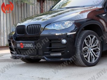 30 999 р. Передний бампер Hamann Style  BMW X6  E71 (2008-2014) дорестайлинг, рестайлинг (Неокрашенный)  с доставкой в г. Майкоп. Увеличить фотографию 3