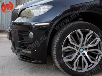 30 999 р. Передний бампер Hamann Style  BMW X6  E71 (2008-2014) дорестайлинг, рестайлинг (Неокрашенный)  с доставкой в г. Майкоп. Увеличить фотографию 4