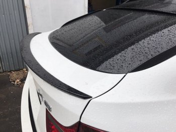 3 399 р. Лип спойлер АВТОКРАТ  BMW X6  E71 (2008-2014) дорестайлинг, рестайлинг (Неокрашенный)  с доставкой в г. Майкоп. Увеличить фотографию 3