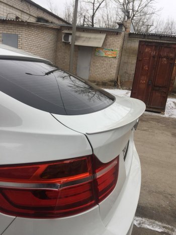3 399 р. Лип спойлер АВТОКРАТ  BMW X6  E71 (2008-2014) дорестайлинг, рестайлинг (Неокрашенный)  с доставкой в г. Майкоп. Увеличить фотографию 4