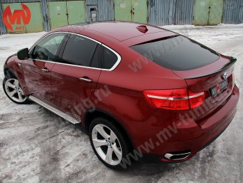 4 649 р. Лип спойлер Tuning-Sport  BMW X6  E71 (2008-2014) дорестайлинг, рестайлинг (Неокрашенный)  с доставкой в г. Майкоп. Увеличить фотографию 2