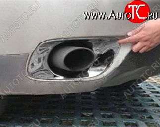 8 599 р. Накладки на выводы под выхлопные трубы СТ BMW X6 E71 дорестайлинг (2008-2012)  с доставкой в г. Майкоп