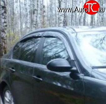 999 р. Комплект дефлекторов окон (ветровиков) 4 шт. (седан) Russtal BMW 3 серия E90 седан дорестайлинг (2004-2008)  с доставкой в г. Майкоп