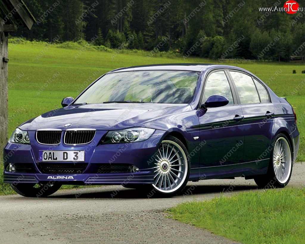 16 599 р. Накладка на передний бампер Alpina BMW 3 серия E90 седан дорестайлинг (2004-2008)  с доставкой в г. Майкоп