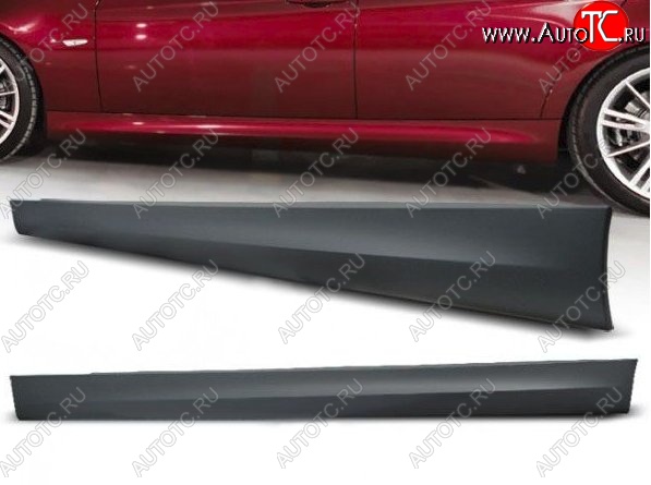 16 399 р. Пороги накладки (дорестайл) M-pakiet BMW 3 серия E90 седан дорестайлинг (2004-2008) (Неокрашенные)  с доставкой в г. Майкоп