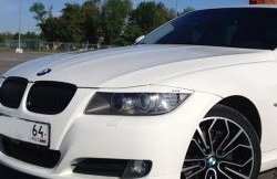 919 р. Комплект ресничек на фары M-VRS BMW 3 серия E90 седан дорестайлинг (2004-2008) (Без отверстий под светодиоды, Неокрашенные)  с доставкой в г. Майкоп. Увеличить фотографию 2
