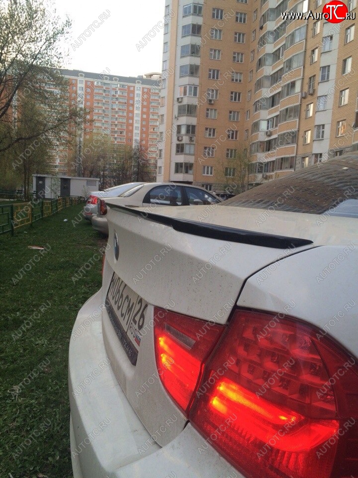 3 399 р. Лип спойлер  3 серия E90 (04-11) АВТОКРАТ  BMW 3 серия  E90 (2004-2008) седан дорестайлинг (Неокрашенный)  с доставкой в г. Майкоп