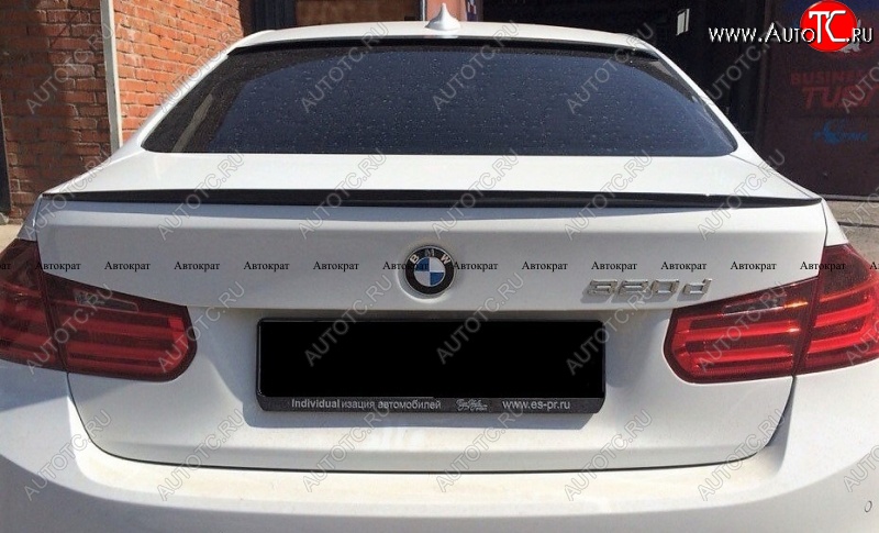 3 399 р. Лип спойлер M АВТОКРАТ BMW 3 серия F30 седан дорестайлинг (2012-2015) (Лезвие, Неокрашенный)  с доставкой в г. Майкоп