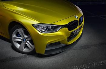 111 499 р. Сплиттер переднего М-бампера М-Perfomance  BMW 3 серия  F30 (2012-2018) седан дорестайлинг, седан рестайлинг (цвет: черный глянец)  с доставкой в г. Майкоп. Увеличить фотографию 3