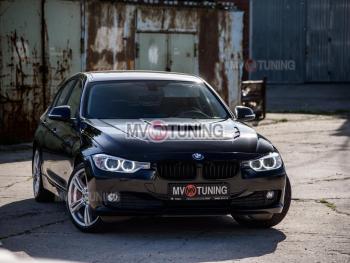 47 899 р. Капот с жабрами MV-Tuning BMW 3 серия F30 седан дорестайлинг (2012-2015) (Неокрашенный)  с доставкой в г. Майкоп. Увеличить фотографию 2