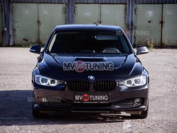 47 899 р. Капот с жабрами MV-Tuning BMW 3 серия F30 седан дорестайлинг (2012-2015) (Неокрашенный)  с доставкой в г. Майкоп. Увеличить фотографию 3