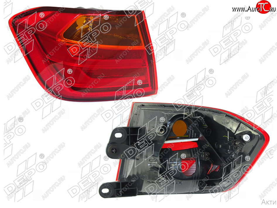 10 849 р. Левый фонарь задний (LED) DEPO BMW 3 серия F30 седан дорестайлинг (2012-2015)  с доставкой в г. Майкоп
