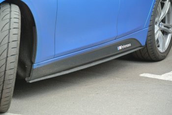 8 499 р. Накладки на пластиковые пороги INMAX M-Perfomance  BMW 3 серия  F30 (2012-2018) седан дорестайлинг, седан рестайлинг (черный матовый)  с доставкой в г. Майкоп. Увеличить фотографию 2