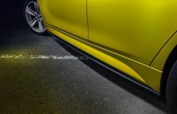 Накладки на пластиковые пороги M-Perfomance BMW 3 серия  F30 (2012-2018) седан дорестайлинг, седан рестайлинг