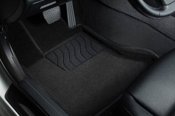 Коврики в салон SEINTEX 3D ВОРС (комплект) BMW 3 серия F30 седан дорестайлинг (2012-2015) (Цвет: черный)