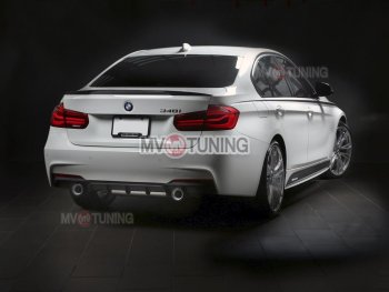 8 499 р. Накладки на пластиковые пороги INMAX M-Perfomance  BMW 3 серия  F30 (2012-2018) седан дорестайлинг, седан рестайлинг (черный матовый)  с доставкой в г. Майкоп. Увеличить фотографию 7