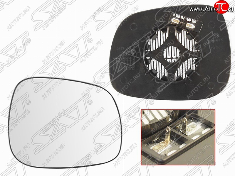 1 539 р. Левое полотно зеркала SAT (асферическое с обогревом) BMW X3 F25 дорестайлинг (2010-2014)  с доставкой в г. Майкоп