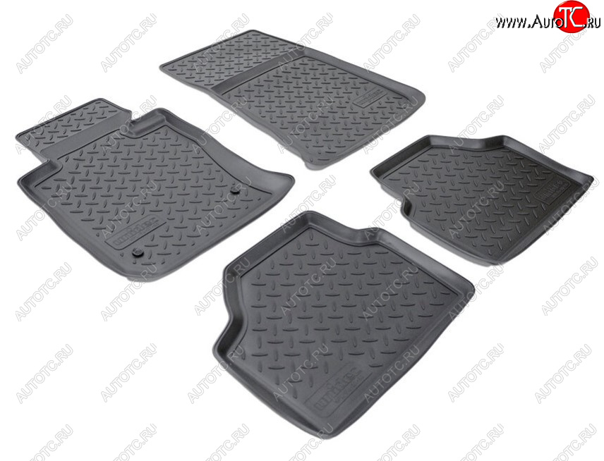 2 999 р. Комплект ковриков в салон Norplast Unidec BMW X1 E84 (2009-2015) (Цвет: черный)  с доставкой в г. Майкоп
