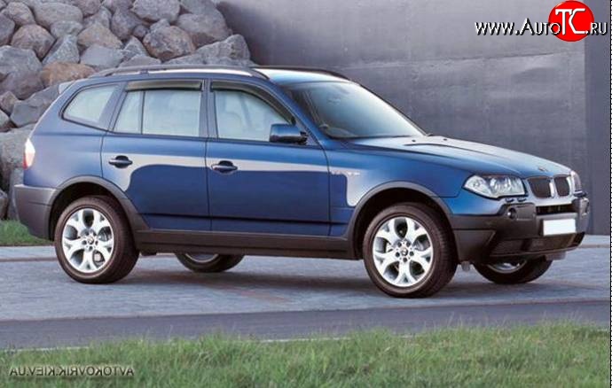 2 449 р. Дефлекторы окон (ветровики) Novline 4 шт. BMW X3 E83 (2003-2009)  с доставкой в г. Майкоп
