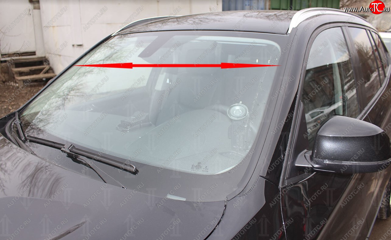 1 699 р. Водостоки лобового стекла Стрелка 11 BMW X3 F25 дорестайлинг (2010-2014) (Автомобиль без рейлингов)  с доставкой в г. Майкоп