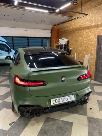 6 749 р. Лип спойлер в стиле X4M  BMW X4  G02 (2018-2021) дорестайлинг (без окраски)  с доставкой в г. Майкоп. Увеличить фотографию 3