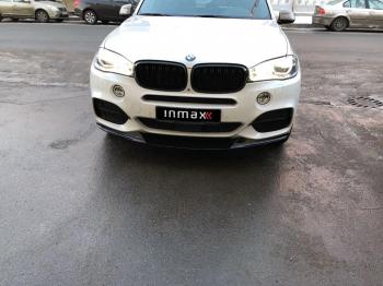 17 999 р. Сплиттер переднего бампера M-Performance BMW X5 F15 (2013-2018) (цвет: черный глянец)  с доставкой в г. Майкоп. Увеличить фотографию 3