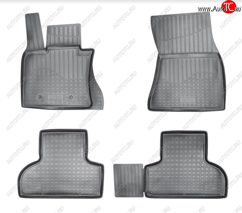 3 099 р. Комплект ковриков в салон Norplast Unidec  BMW X5  F15 (2013-2018) (Цвет: черный)  с доставкой в г. Майкоп