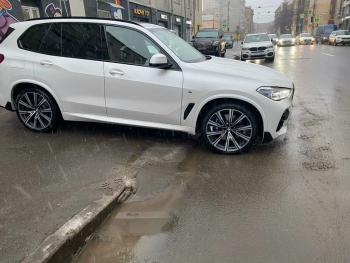 12 499 р. Элероны переднего бампера M-Performance BMW X5 G05 (2018-2022) (цвет: черный глянец)  с доставкой в г. Майкоп. Увеличить фотографию 3