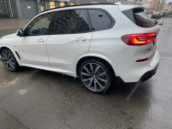 23 499 р. Диффузор заднего бампера М-Perfomance с элеронами  BMW X5  G05 (2018-2022) (цвет: черный глянец)  с доставкой в г. Майкоп. Увеличить фотографию 6