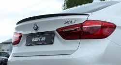 11 199 р. Лип спойлер BS  BMW X6  F16 (2014-2020) (Неокрашенный)  с доставкой в г. Майкоп. Увеличить фотографию 2