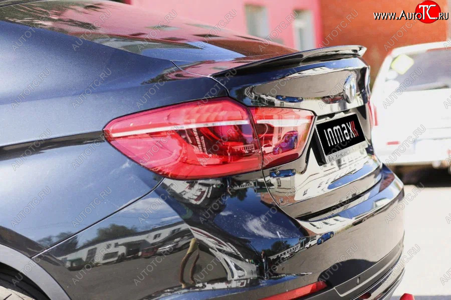 8 599 р. Лип спойлер INMAX (аналог Х6M) BMW X6 F16 (2014-2020) (цвет: черный глянец)  с доставкой в г. Майкоп
