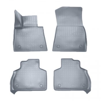 Коврики салона Norplast Unidec (1 и 2 ряд 6-ти местной версии) BMW X7  G07 (2018-2022) (Цвет: серый)