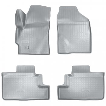 Коврики салонные Noplast (3D) Brilliance V3 (2015-2020) дорестайлинг (Серые)