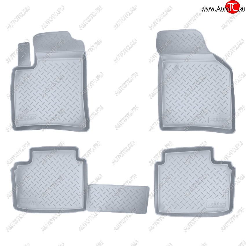3 389 р. Коврики салона Norplast Unidec  Brilliance M2 (2006-2010) (Цвет: серый)  с доставкой в г. Майкоп