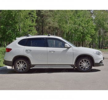 19 999 р. Защита порогов из круглой трубы d63 мм SLITKOFF v1 Brilliance V5 (2012-2018)  с доставкой в г. Майкоп. Увеличить фотографию 2