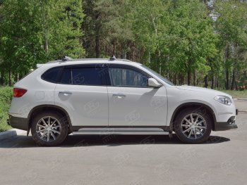 19 999 р. Защита порогов из круглой трубы d63 мм SLITKOFF v3  Brilliance V5 (2012-2018)  с доставкой в г. Майкоп. Увеличить фотографию 3