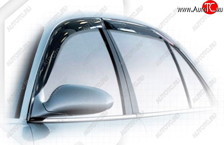 1 999 р. Дефлектора окон CA-Plastic  Buick Regal (2005-2008) (Classic полупрозрачный, Без хром молдинга)  с доставкой в г. Майкоп