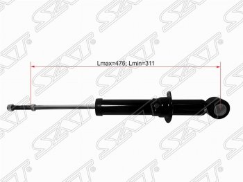 Амортизатор задний SAT (LH=RH) BYD F3 (2005-2014), Toyota Allion ( T240,  T260) (2001-2010), Toyota Corolla Fielder  E120 (2000-2006), Toyota Corolla Runx  E120 (1999-2007), Toyota Matrix  E140 (2009-2014), Toyota Opa (2000-2005), Toyota Premio ( T240,  T260) (2001-2016), Toyota Sienta  NCP80 (2003-2006), Toyota Vista  V50 (1998-2003), Toyota Vista Ardeo  V50 (1998-2000), Toyota WILL (2001-2025)