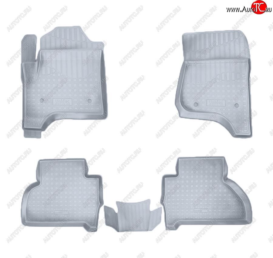 4 099 р. Коврики салона Norplast Unidec (5 мест)  Cadillac Escalade  GMTK2 джип 5 дв. (2015-2020), Chevrolet Tahoe  K2UC (2014-2021) (Цвет: серый)  с доставкой в г. Майкоп