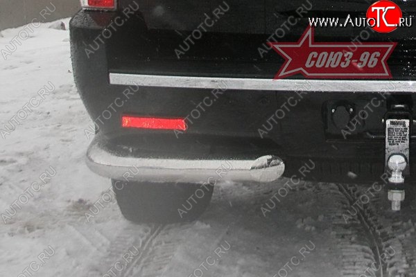 16 829 р. Защита заднего бампера Souz-96 (d76) Cadillac Escalade GMT926 джип 5 дв. короткая база (2006-2014)  с доставкой в г. Майкоп