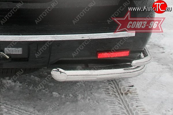 21 689 р. Защита заднего бампера Souz-96 (d76/42) Cadillac Escalade GMT926 джип 5 дв. короткая база (2006-2014)  с доставкой в г. Майкоп