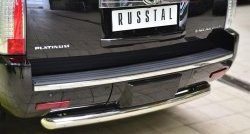 14 549 р. Защита заднего бампера (Ø76 мм, нержавейка) SLITKOFF Cadillac Escalade GMT926 джип 5 дв. короткая база (2006-2014)  с доставкой в г. Майкоп. Увеличить фотографию 2
