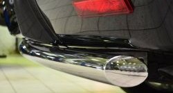 14 549 р. Защита заднего бампера (Ø76 мм, нержавейка) SLITKOFF Cadillac Escalade GMT926 джип 5 дв. короткая база (2006-2014)  с доставкой в г. Майкоп. Увеличить фотографию 3