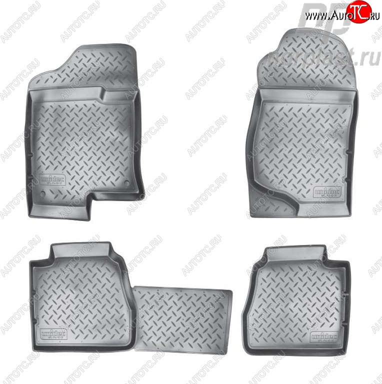 3 199 р. Комплект ковриков в салон Norplast Unidec Chevrolet Tahoe GMT900 5 дв. (2006-2013) (Цвет: черный)  с доставкой в г. Майкоп