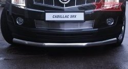 16 829 р. Защита переднего бампера одинарная Souz-96 (d76) Cadillac SRX дорестайлинг (2010-2012)  с доставкой в г. Майкоп. Увеличить фотографию 2