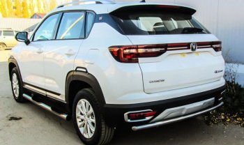 Защита заднего бампера Slitkoff (d42) Changan CS35 Plus (2018-2022) дорестайлинг
