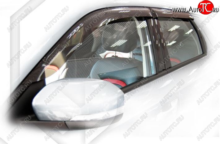 2 099 р. Дефлектора окон CA-Plastic Changan CS55 дорестайлинг (2017-2018) (Classic полупрозрачный, Без хром.молдинга)  с доставкой в г. Майкоп