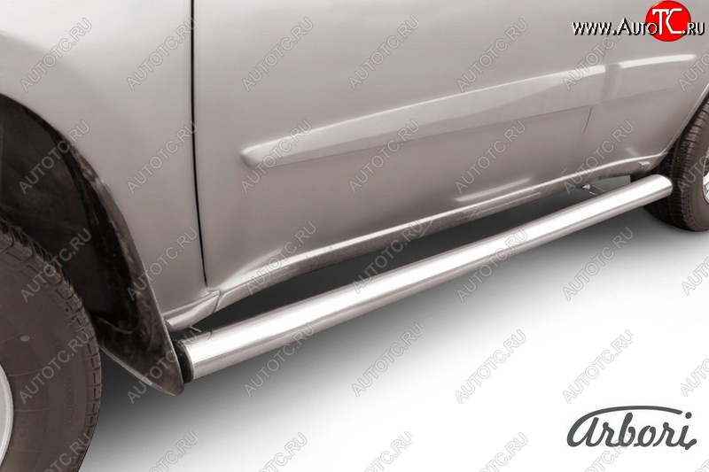 12 509 р. Защита штатных порогов Arbori (легированная сталь, d76 mm). Chery Tiggo T11 рестайлинг (2013-2016)  с доставкой в г. Майкоп