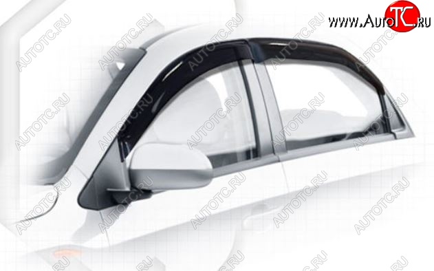 1 999 р. Дефлектора окон CA-Plastiс Chery Bonus (A13) лифтбэк (2011-2016) (Classic полупрозрачный)  с доставкой в г. Майкоп
